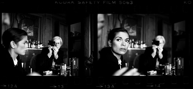 Andy Warhol & Bianca Jagger, The Factory, NYC 1977